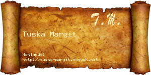 Tuska Margit névjegykártya
